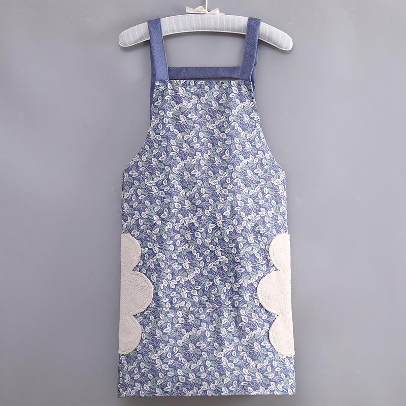 Breathable Bamboo Cotton Canvas Apron - Unisex, Oil-Proof & Wear-Resistant for Cooking and Work
