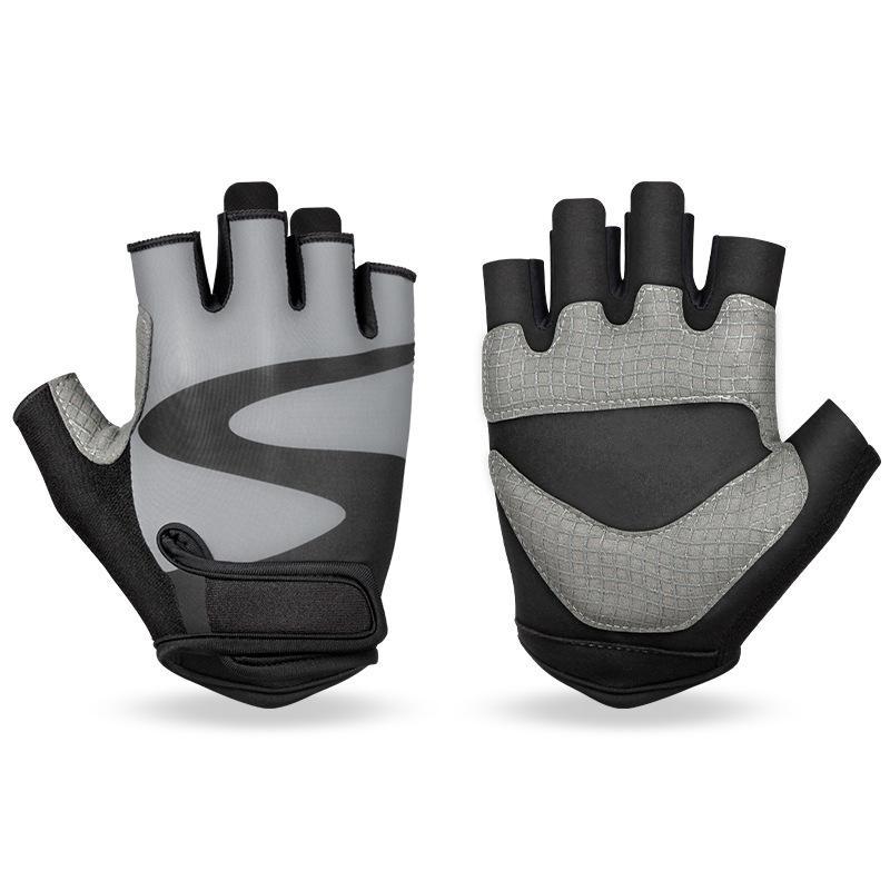 Outdoor Cycling Gloves Half Finger Anti Slip Shock Absorption Men and Women Road Bicycle Yoga Dumbbell Sports Fitness Gloves
