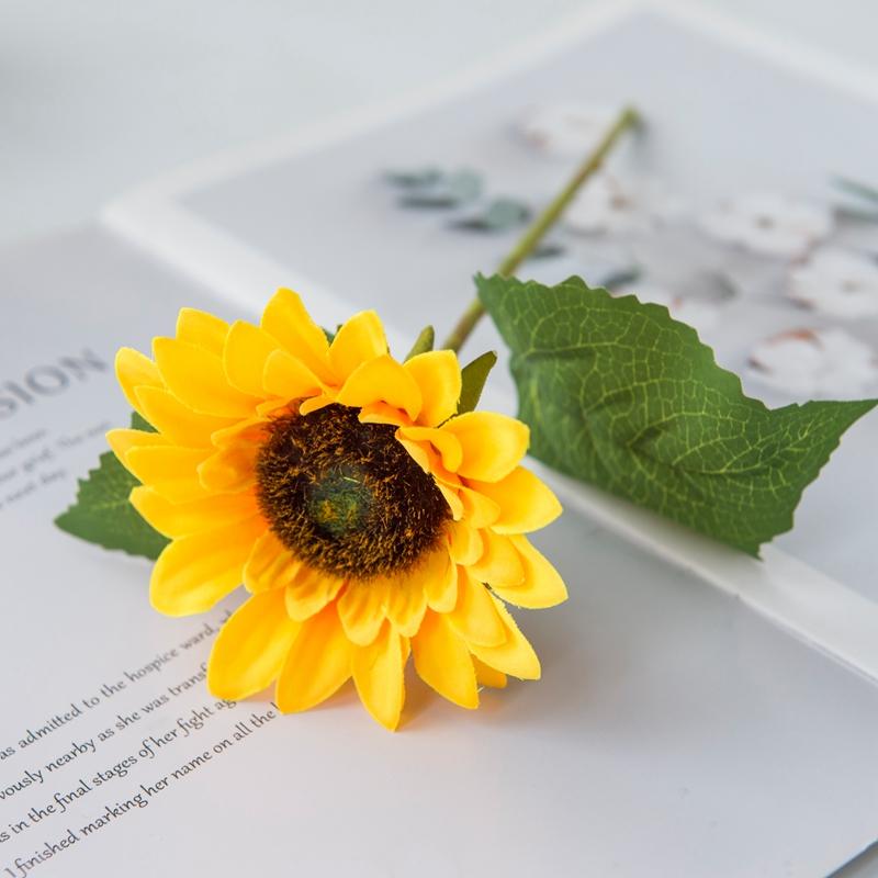 

Artificial Sunflowers Silk Gerbera Vases Home Decor Garden Festival Bridal Accessories Clearance Wedding Diy Scrapbooks Outdoor 1pc оранжевый