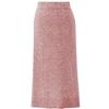 Women's Wool Knit High-Waist Midi Skirt – Large Size, Thick, Split Hem for Autumn/Winter