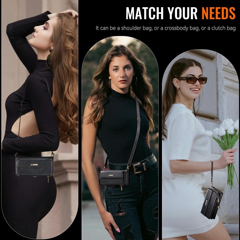 Long Lanyard Flip Leather Phone Case for Samsung Galaxy S26 Ultra S25 FE S24 Plus S23 S22 S21 A57 A17 A16 A56 A15 A55 A14 A54 Zipper Wallet Card Cover