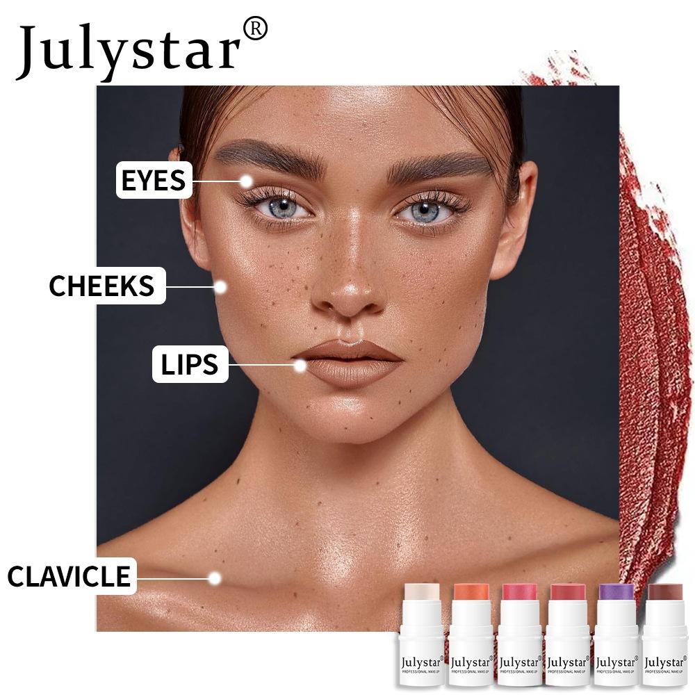 Julystar Highlight Contour Rouge Powder Blusher Blusher Cream Matte Blush Stick Monochrome Blusher