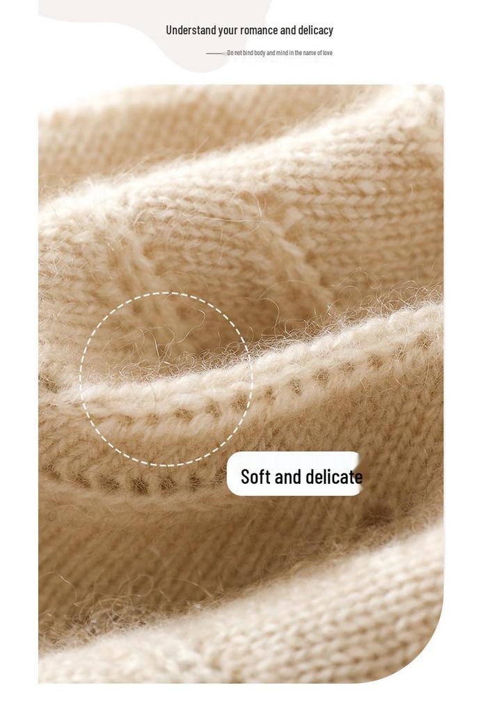 2025 Unisex Cashmere Knit Hat - Thick, Warm, Rolled Edge for Autumn/Winter