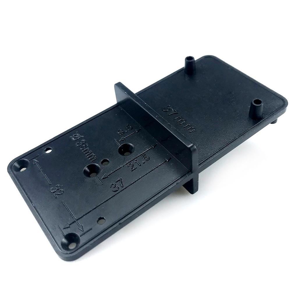 35mm & 40mm Woodworking Hinge Hole Locator Template - Precision Drill Guide for Cabinet Door Installation