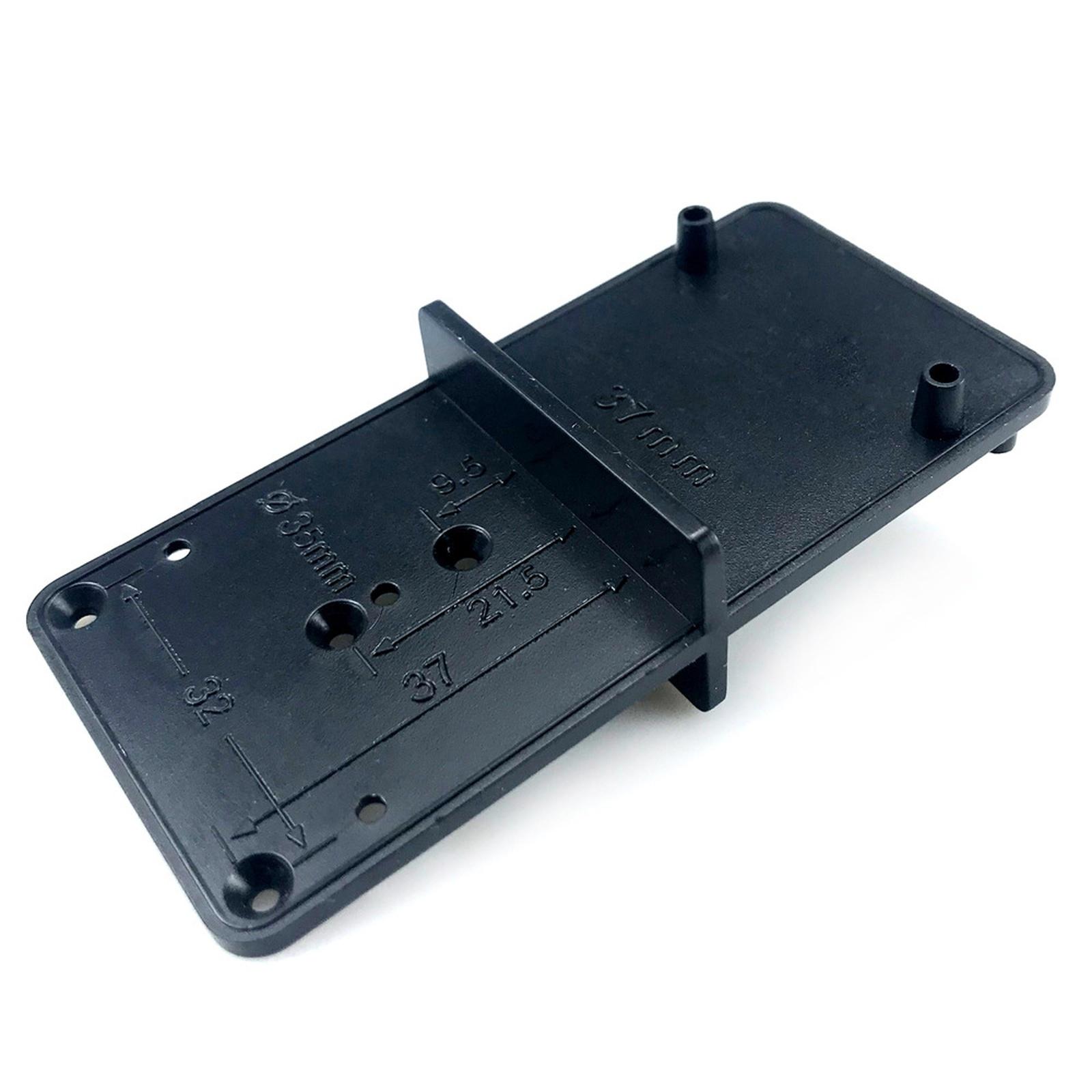 

Шаблон-кондуктор для сверления петель 35 мм и 40 мм для деревообработки - Прецизионный направляющий для сверления для установки мебельных дверей One Size