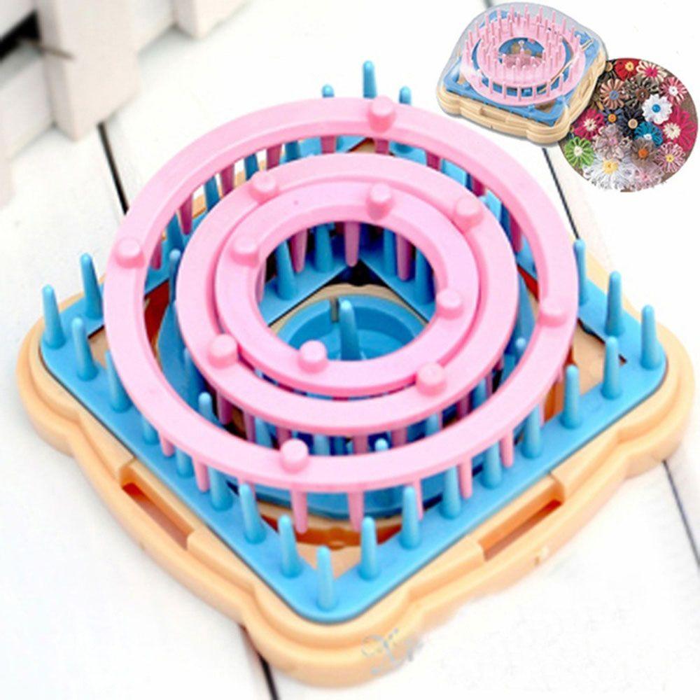 Pattern Knitting Flower Loom Set Knitting Tools Flower Knitting Wool Yarn Knitting Flower Loom