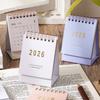 Solid Color Horse Year Calendar English Standing Flip Calenda Monthly Planner  Spring Festival