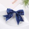 Children's Hairpin Bow Hair Accessories 8X5.5cm Girl Broken Hair Clip Bow Tie Solid Color Simple Ponytail Ribbon Hairpin