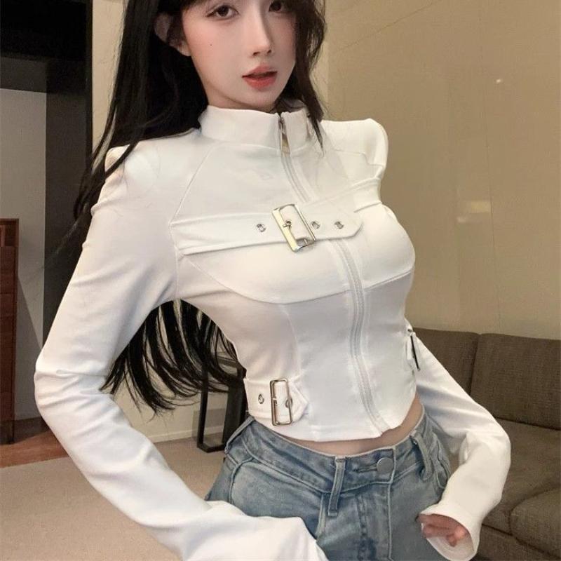 

Футболки для тренировок для женщин, черные, белые, модные топы, с длинным рукавом, топы Y2K для девочек, активная одежда XL