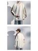 Men’s Chinese Style Embroidery Long Sleeve Round Neck Hoodie - Spring/Autumn/Winter 2025 Heavyweight Loose T-shirt