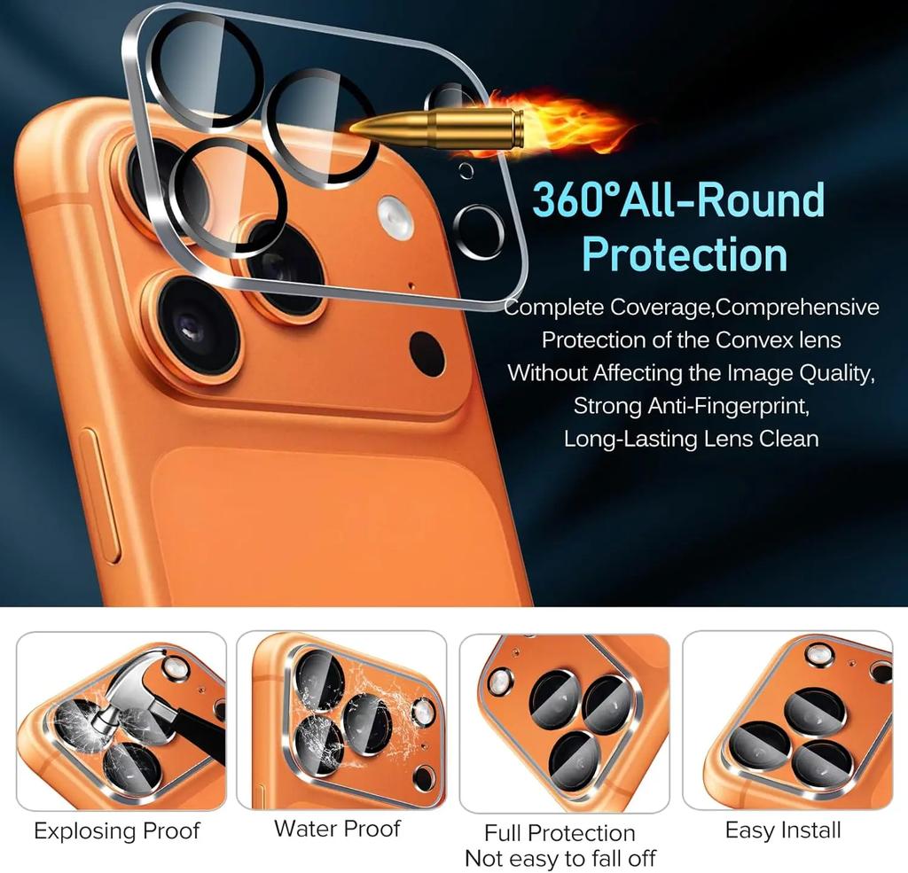 Back Hydrogel Film & Camera Lens Tempered Glass Protectors for IPhone 17/17 Air/17 Pro/17 ProMax Back Cover Anti-scratch Films