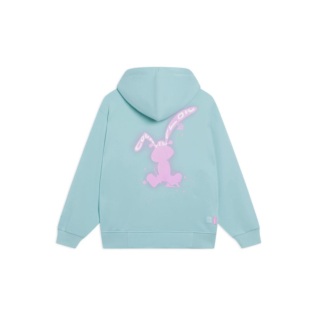 Li-Ning Sports Life Solid Color Pullover Long Sleeve Sweatshirt Unisex Tops Lake-Grey Blue AWDT347-2