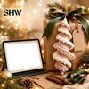 Relaxing Crafting Hobbies Christmas Ornament Crochet Kit, DIY Spiral Tree Starter Xmas Easy Craft Kits for Adults Kit Holiday Home Decoration,