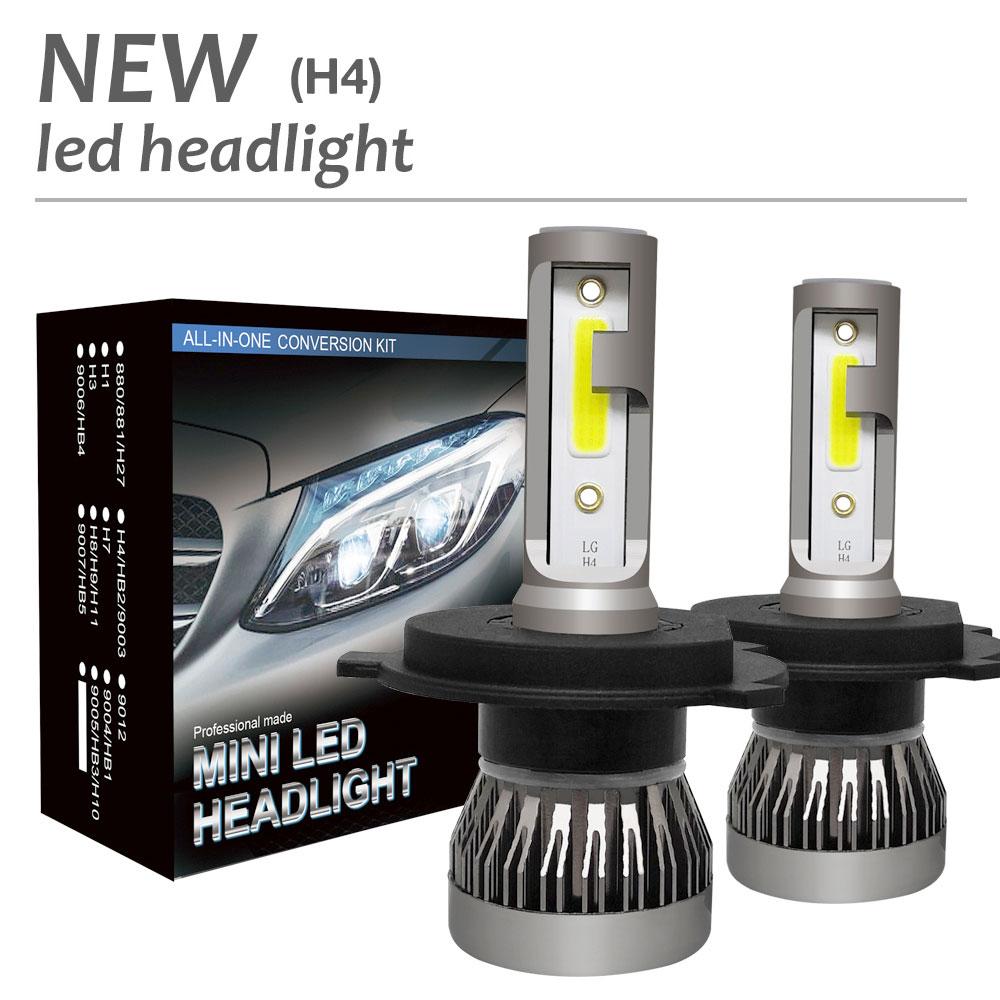 2pcs Super Bright LED Car Headlight Hi / Lo Light Lamp Bulbs 120W 12000LM 6000K Waterproof Fog Lamp H4 / HB2 / 9003