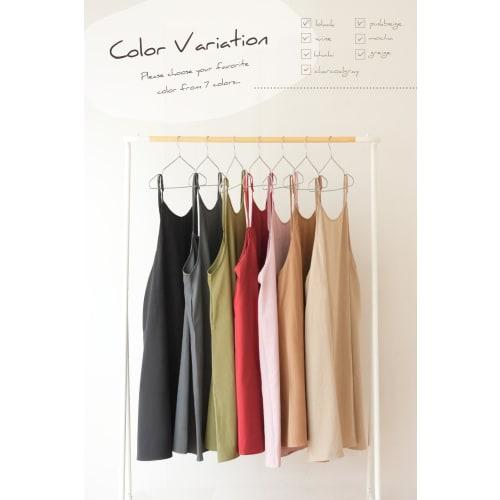 cr?er atRise Women's Camisole Apron [Easy-to-Put-On One-Piece Apron] Cute, Stylish, Wrinkle-Resistant (Black, Small)