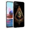 Pyramid Illuminati eye Transparent Phone Case for Redmi 13C 12C 10C Note 13 12 11 11T K40 Gaming Plus Pro 4G 5G Soft Cover Shell