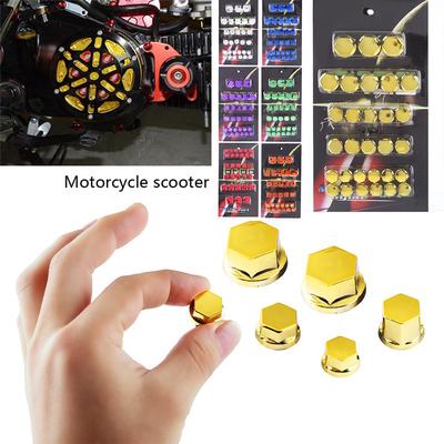 Acy 30Pcs Motorcycle Screw Nut Cover Decoration For