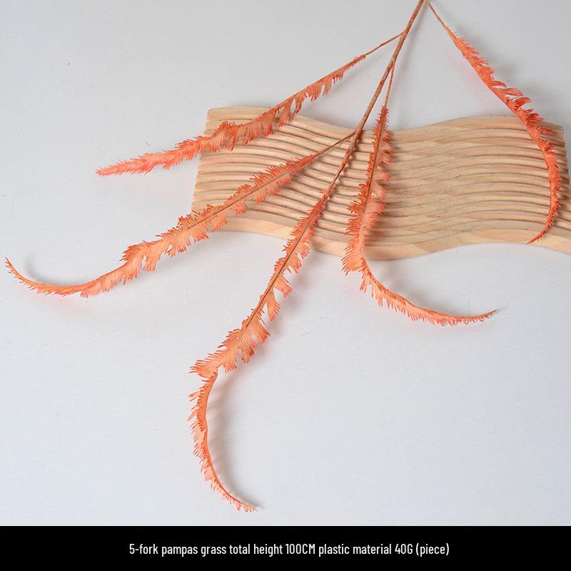 Orange-Themed Wedding Aisle Simulation Flower Arrangement - Artificial Home Decor Row Flowers