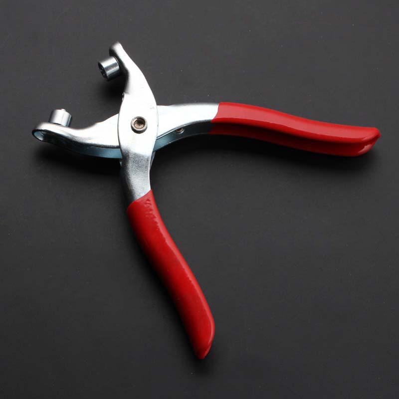 Household 100Pcs Leather Hole Puncher Eyelet Plier Setter Punching Watchband Watch Band Grommet Belt Shoe Snap Button Cloth Tool