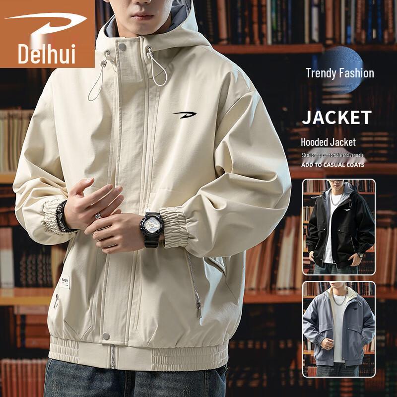 

DELHUI Men s Trendy American Style Hooded Casual Top 3XL