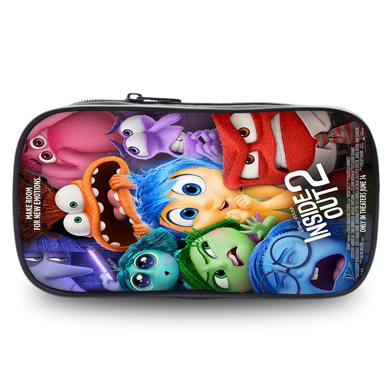 Inside Out 2 Student Large Capacity Pencil Case Oxford Cloth Durable Pouch