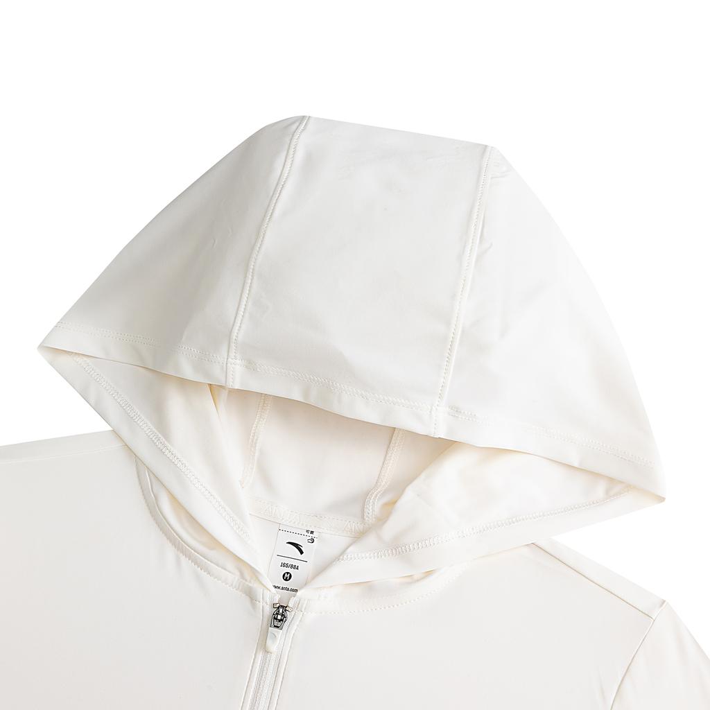 Anta Knitted Sports Jacket Women tops Paper-White 962627703-1