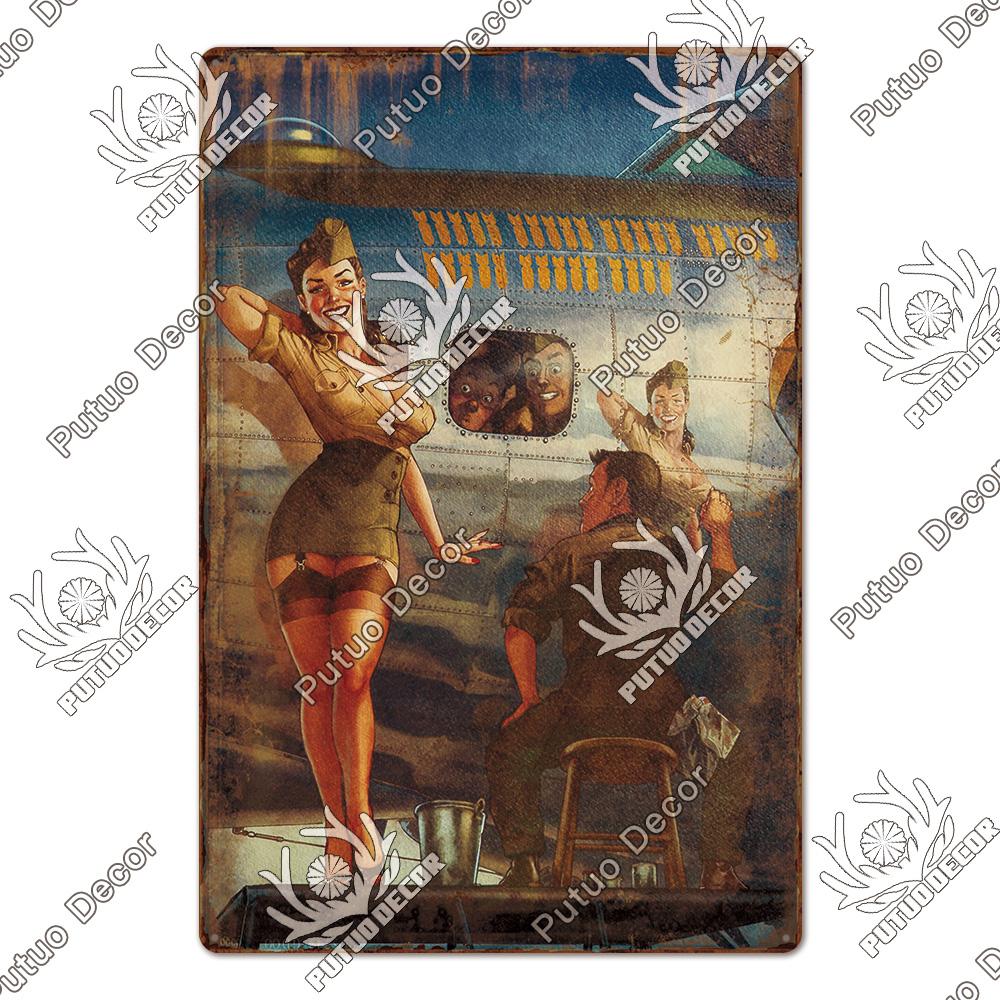 Dekor Das Flugzeug Vintage Blechschild Metallschild Dekorative Plakette Wanddeko Man Cave Raum Zuhause Club Schild