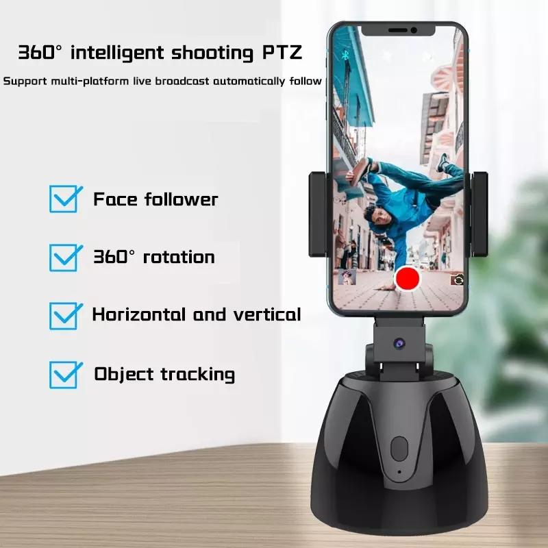 Automatic 360 Camera Face Auto Tracking Smart Object Shooting Stand Tripod Camera Holder for Smartphone