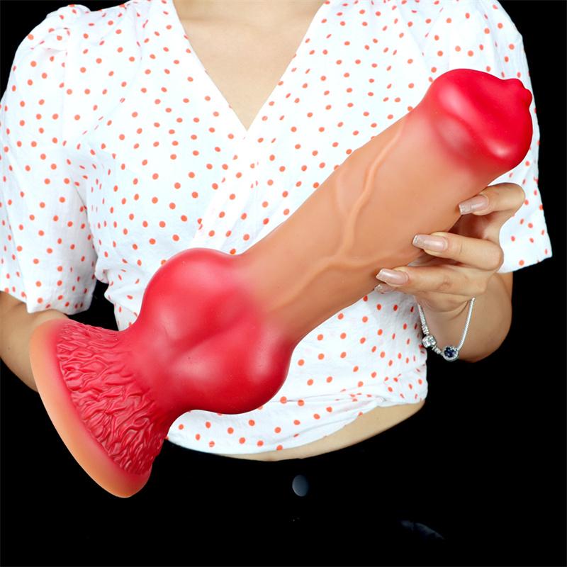 5 mărimi XXL Realistic Big Knot Dog Dildo Gros Animal Penis Ventuză Dildo Mari Plug Anal Adult Jucării Sexuale Uriașe Bărbați Femei