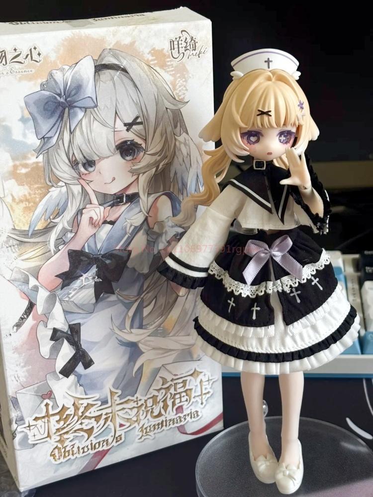 New Hot Meki Final Blessing 1/8 Bjd Series Blind Box Cute Trendy Action Anime Figure Model Desktop Ornament Birthday Toys Gifts