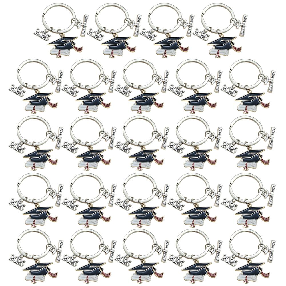 2025 Graduation Cap KeyChain Graduation Inspirational Key Ring Graduation Party Favors for College Seniors Grad Accessories