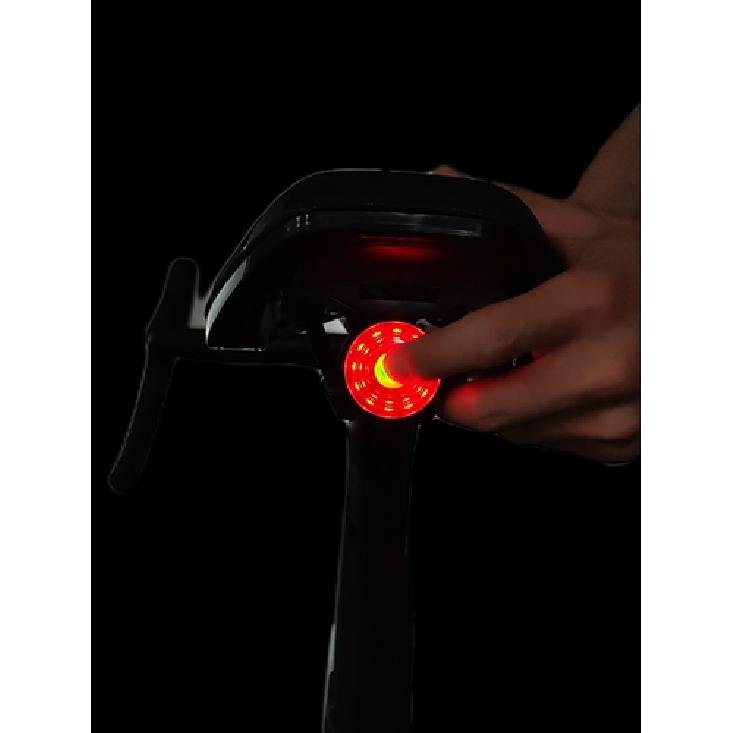 Bicycle Rear Bike Light for Road Bike with Brake Alert Function + 4 flash modes
