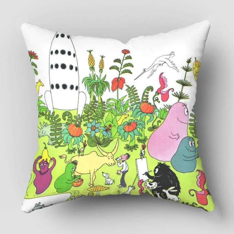 Povlaky na polštáře Barbapapa Zvířata Sněhulák Tištěný Povlak na polštář Zimní Sváteční Párty Dekorativní Povlak na polštář na gauč