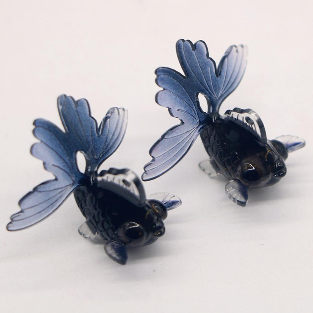 Handmade Materials Mini Goldfish Figurine PVC Material DIY Craft Figurine  Home Decor