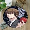 1pc D-Death Note  Carpet, Round Rug, Comfortable, Suitable for Entryways, Living Rooms, Office, And Bedrooms, Christmas Decoration