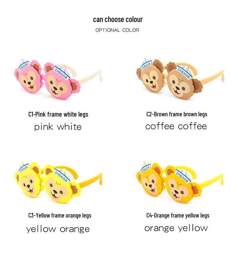 Children's Polarized Flip-Up Monkey Sunglasses with UV Protection
