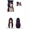 Harajuku-style jellyfish wig with a slimming effect. Heat-resistant, long, straight, purple. Perfect for cosplay, parties, and everyday wear.
