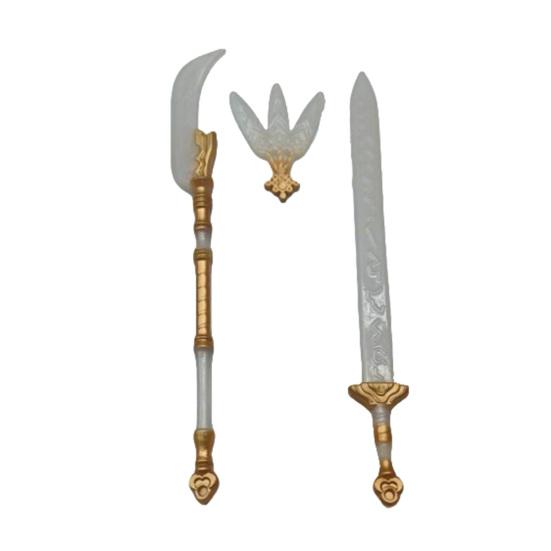 Spielhaus Spielzeug Puppen Schwerter Anime Cosplay Zubehör Dramatische Rollenspiel Requisiten Kreatives Geschenk für Puppenliebhaber