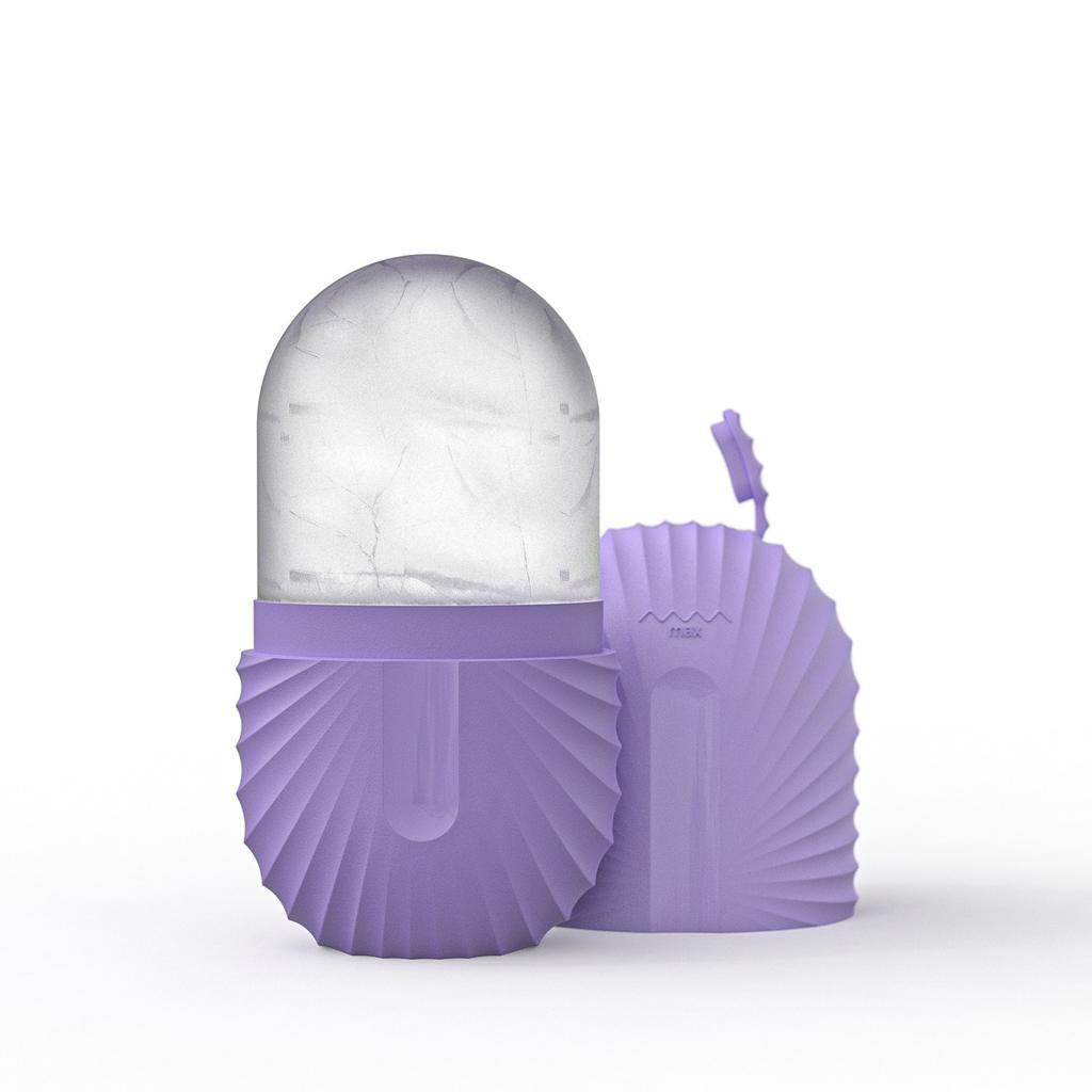 Rullo per il viso in ghiaccio, cubo di ghiaccio, massaggio di bellezza, stampo in silicone per il ghiaccio, per il gonfiore degli occhi, rullo per il viso in ghiaccio, restringimento dei pori