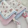 Flower Small Makeup Lipstick Bag Canvas Mini Storage Bag Sweet Floral Coin Purse  Students