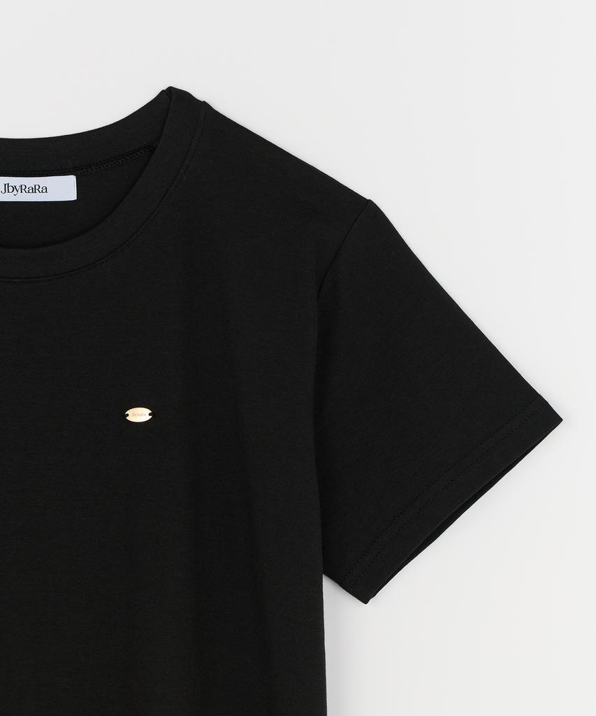 JBYRARA Crew Neck Pendant Short Sleeve T-Shirt_Black