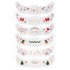Christmas Face Tattoo Stickers Bells Bow Hearts Stars Ribbons Freckles Temporary Tattoo Stickers for Festival Party