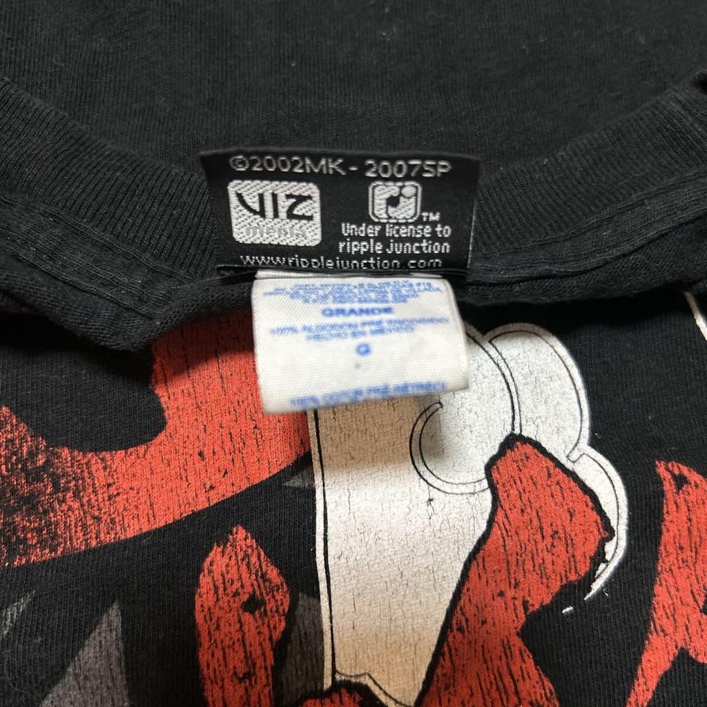 [USED] 2000s Naruto Uchiha Itachi Anime T-Shirt Black L