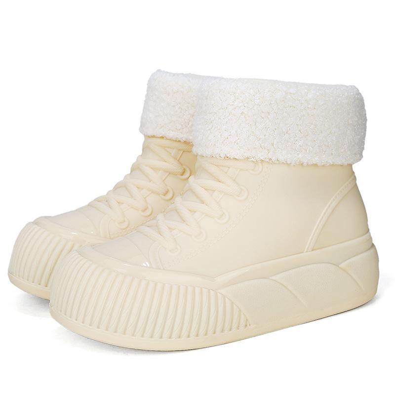 New Women's Rain Boots Short Non-slip Water Shoes Waterproof Rain Shoes Fashionable Casual Foot Rubber Shoes