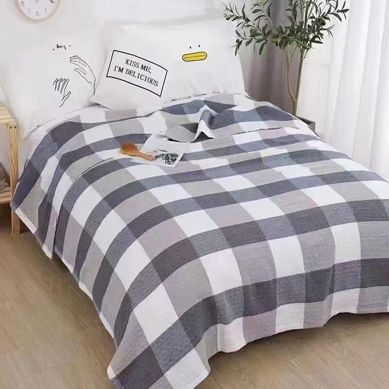 

Mode Life Summer Plaid Cotton Blend Towel Blanket