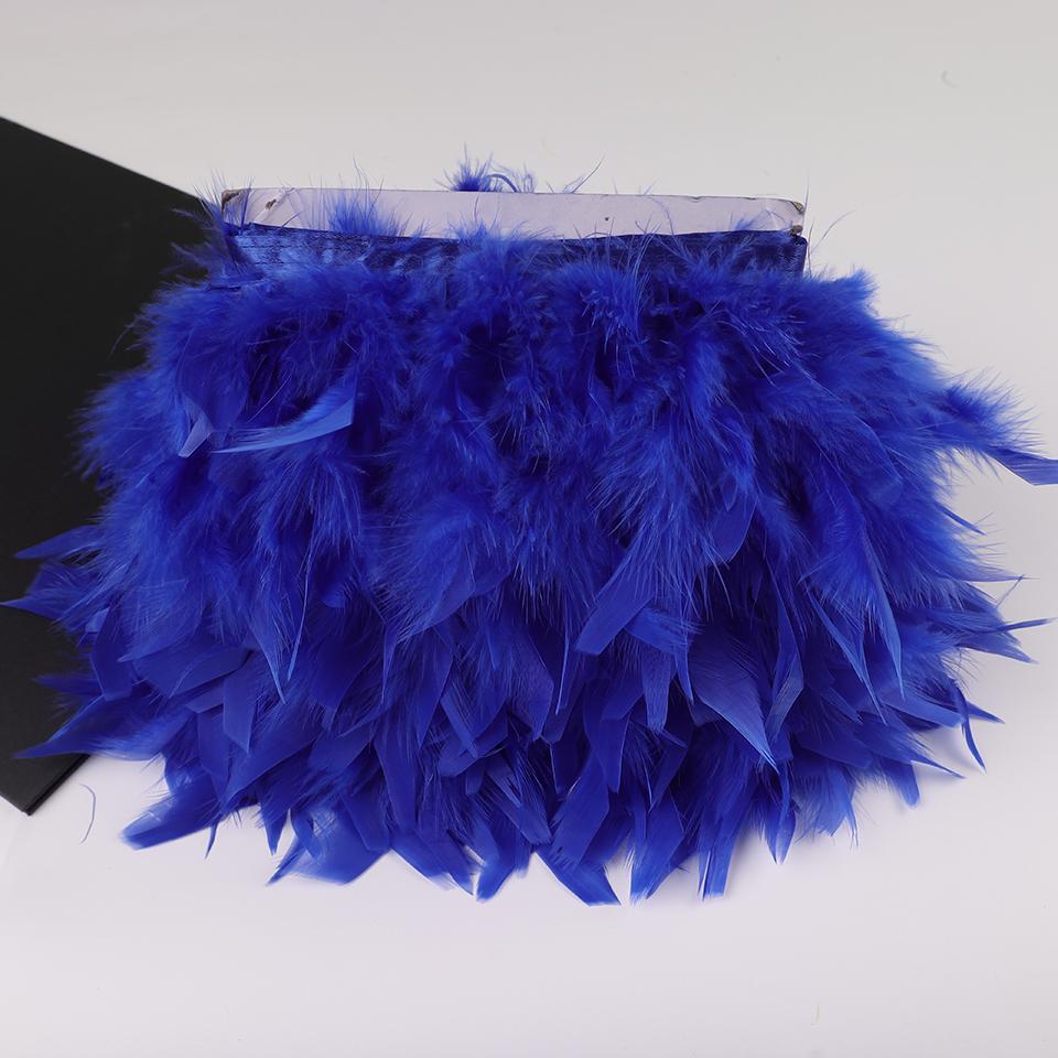 10 Meters Turkey Feathers for Clothes DIY Marabou Feather Fringe for Needlework Party Plume Handmade Mirror Home Decor Wholesale