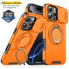 Heavy-duty Rugged Ring Holder Phone Case For iPhone 16 11 12 13 14 15 Pro Max Slide Camera Protection For Magsafe Magnetic Cover