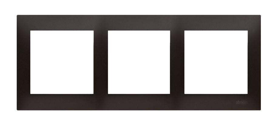 3-gang universal frame IP20 / IP44, anthracite Simon54