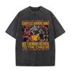 Talloze Gruwelen Wachten Maar Ik Blijf Trouw Aan De Kaas T-shirt Grappig Japanse Stijl Muis Rat Retro Gewassen T-shirt Unisex