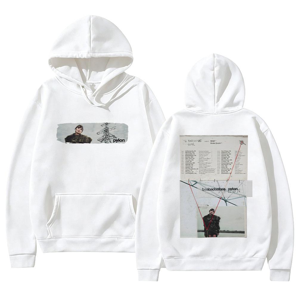 Beabadoobee The Powerlines Tour ‘26 Hoodies Retro Vintage Print Sweatshirts Men Womrn Fashion Casual Long Sleeve Loose Pullovers